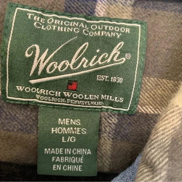 Woolrich plaid 100% cotton  flannel shirt - Picture 3 of 6